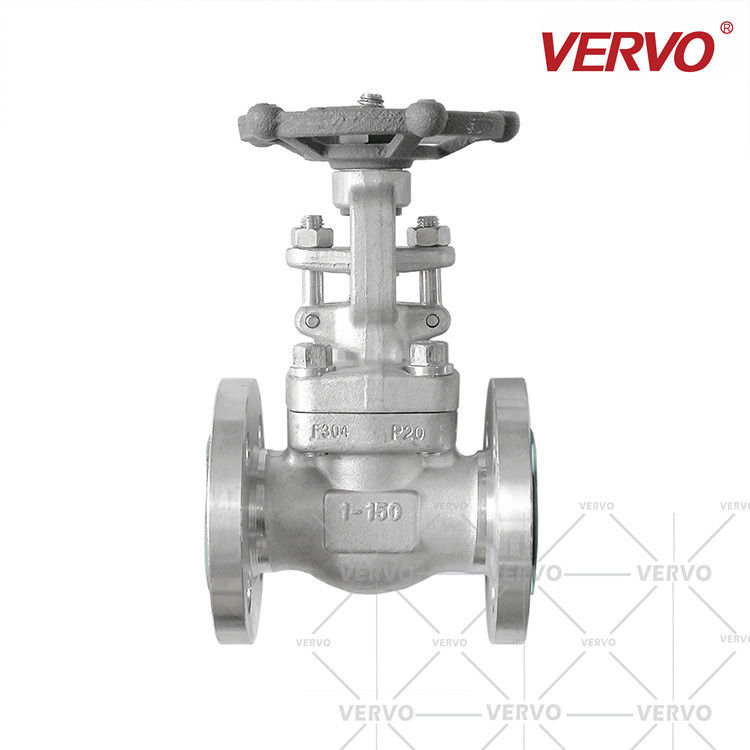 Monolithic Gate Valve Forged Stainless Steel F304 1 Inch Dn25 150lb Rf  Flanged Handwheel